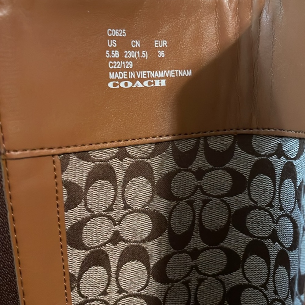 Coach boots 5.5 women - Picture 5 of 6